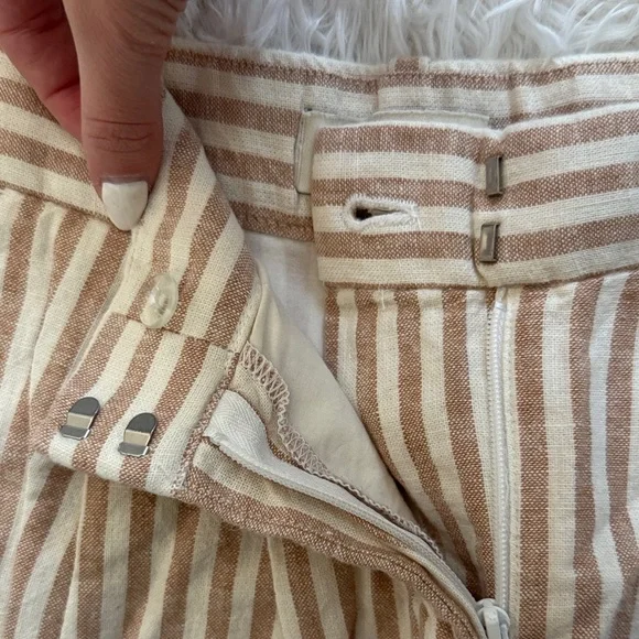 Abercrombie Striped Wide Leg Trousers - Picture 2 of 5